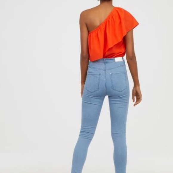 & Denim Super Skinny High waisted Jeggings Size 25 - Picture 3 of 12